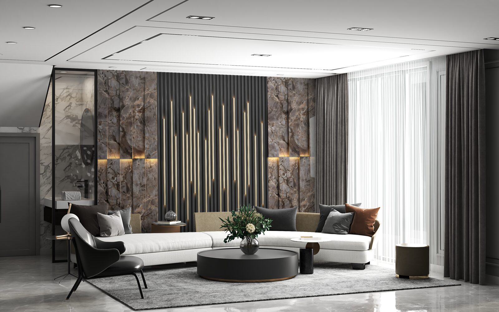 Fototapet transmisie decorativă cu sunet surround