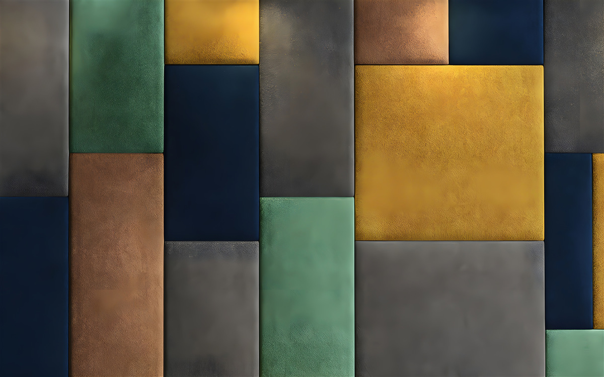 Fototapet triunghiuri multicolore dispuse vertical