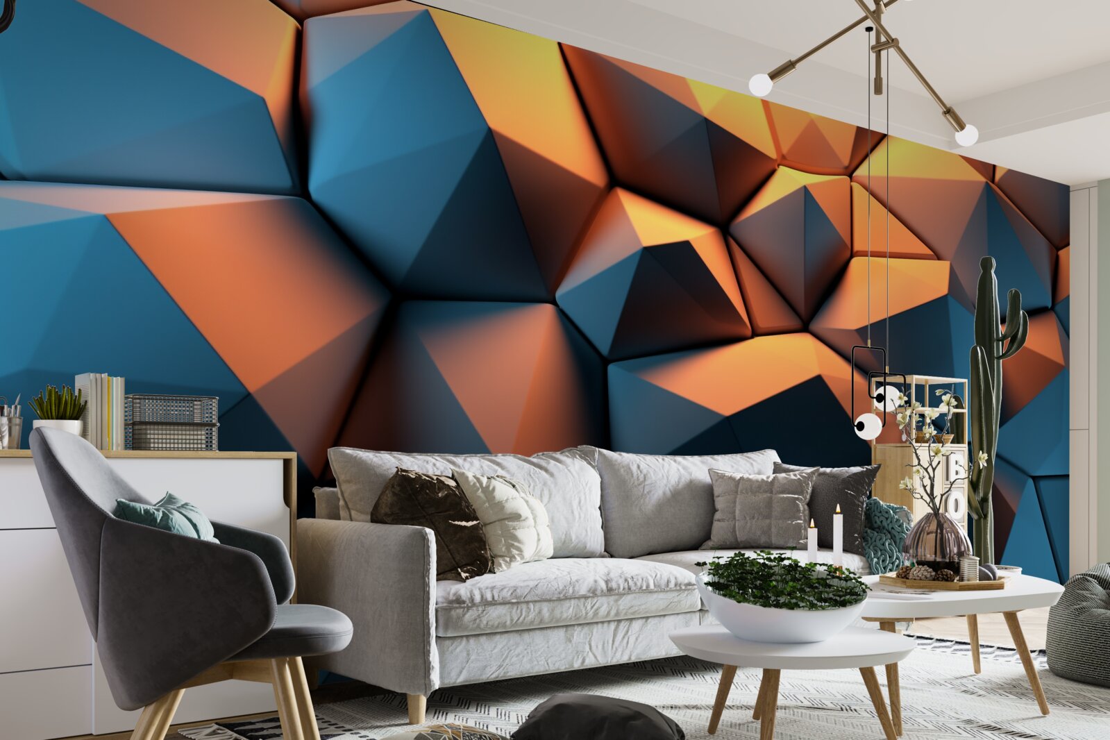 Fototapet Forme geometrice 3d