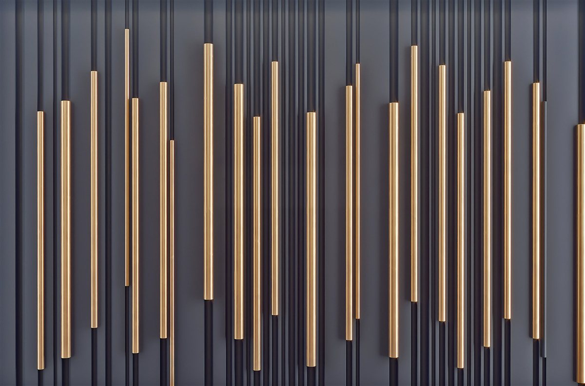 Fototapet inserții aurii pe linii verticale