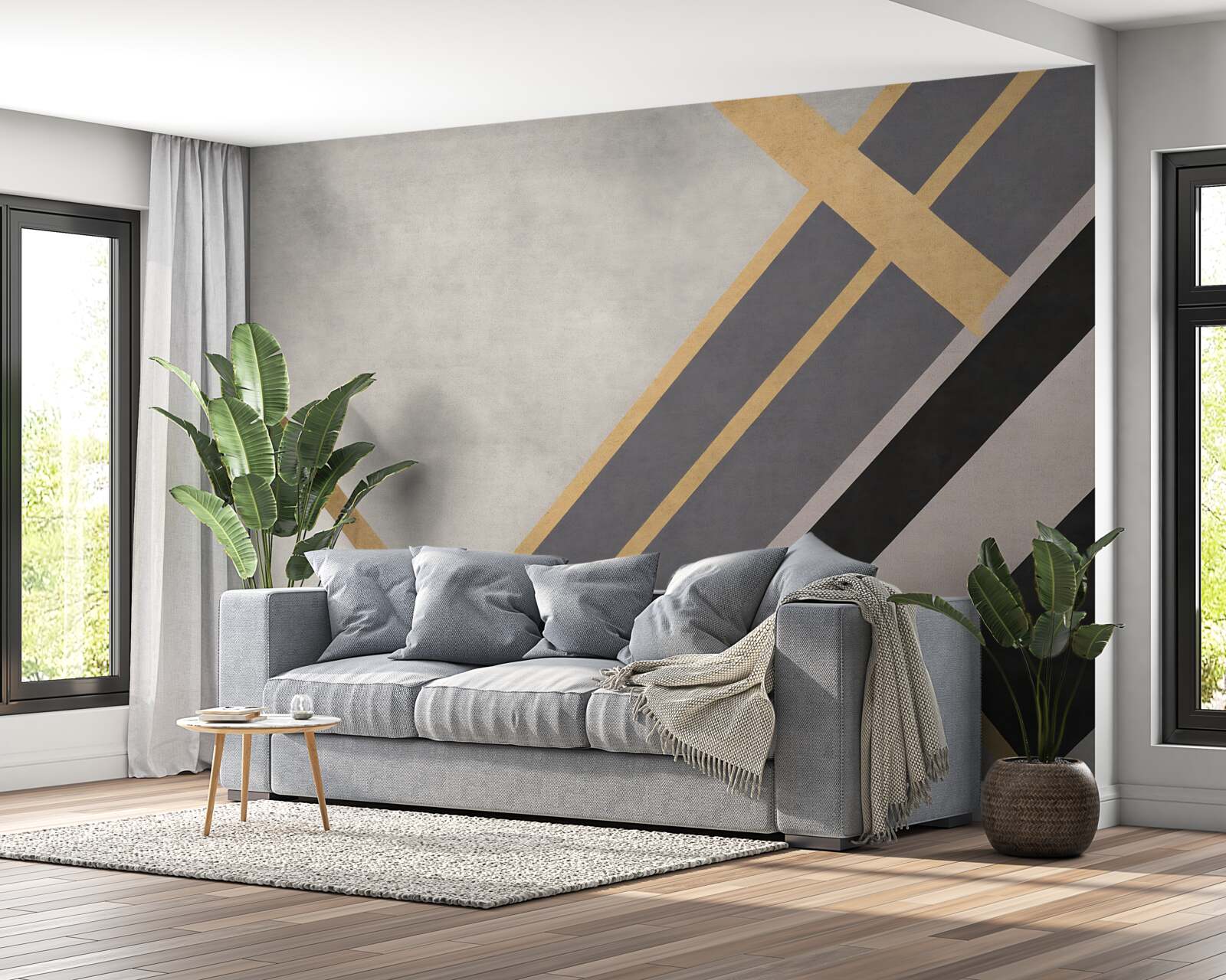 Fototapet liniile colorate de pe plăci sunt distribuite uniform