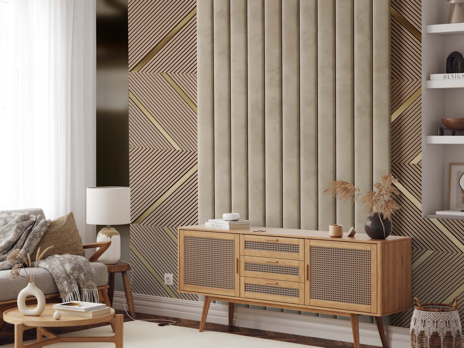 Fototapet abstracții cu modele geometrice