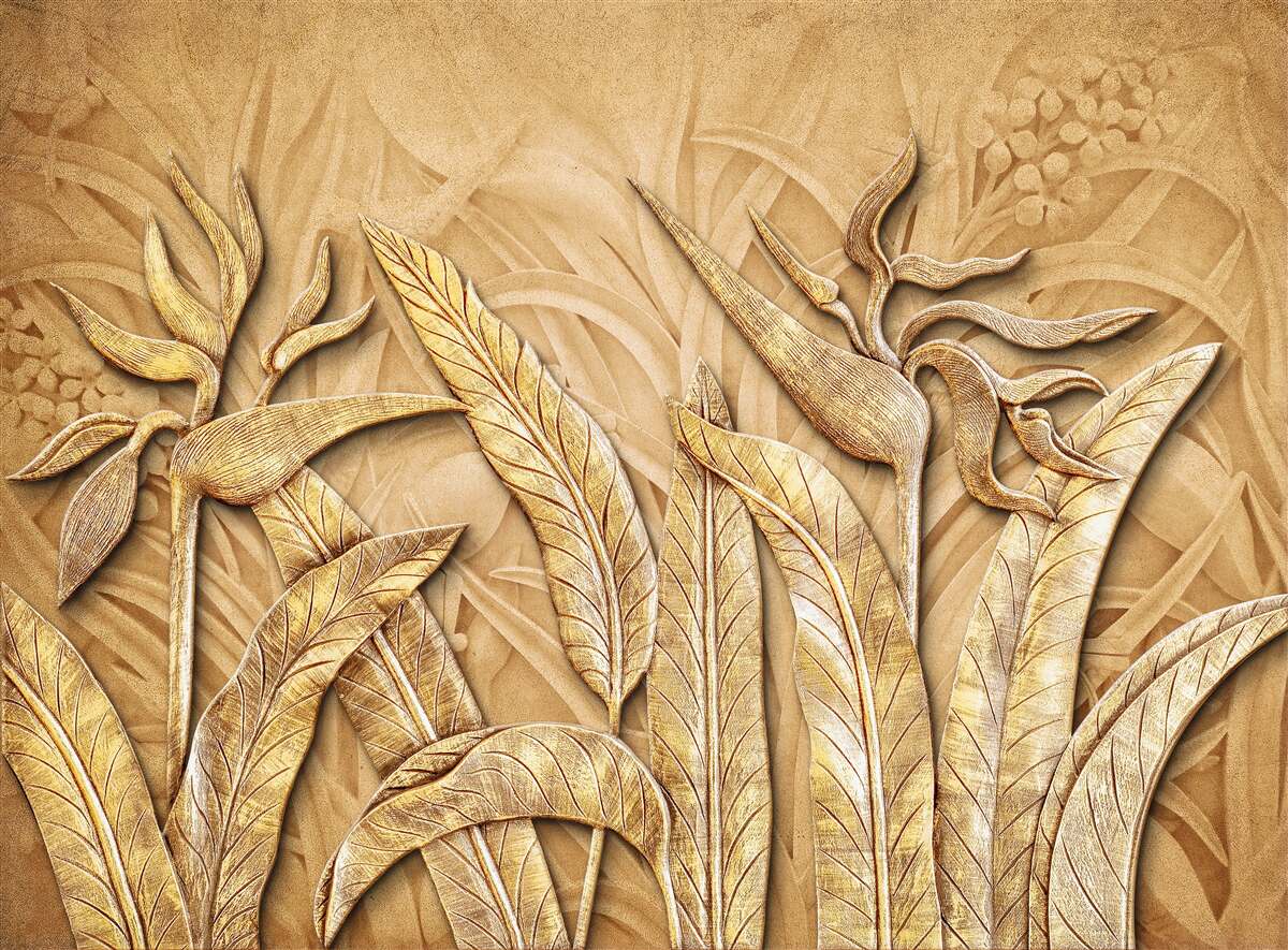 Fototapet modele de textură pe frunze de copac