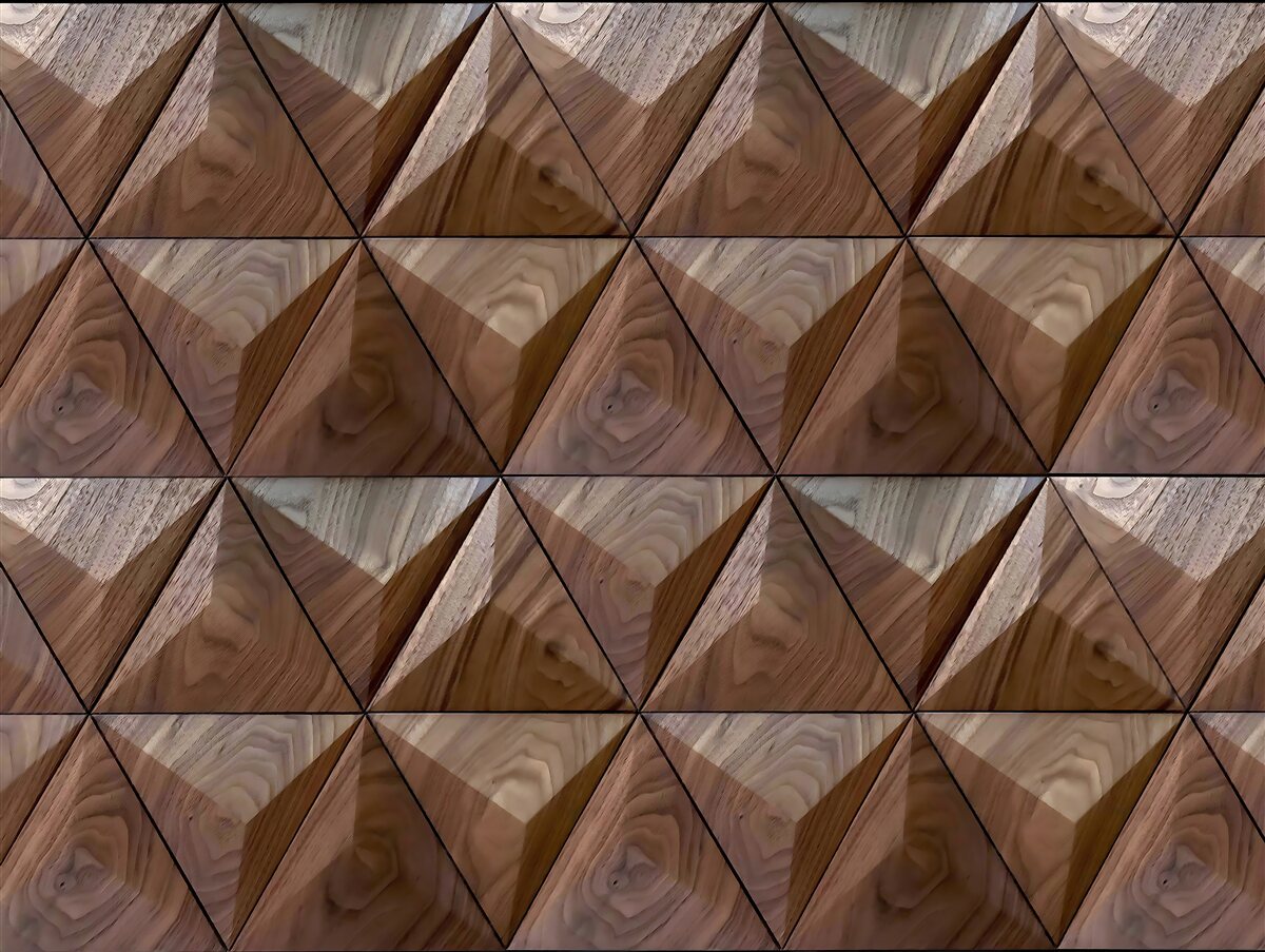 Fototapet forme triunghiulare cu textură de lemn