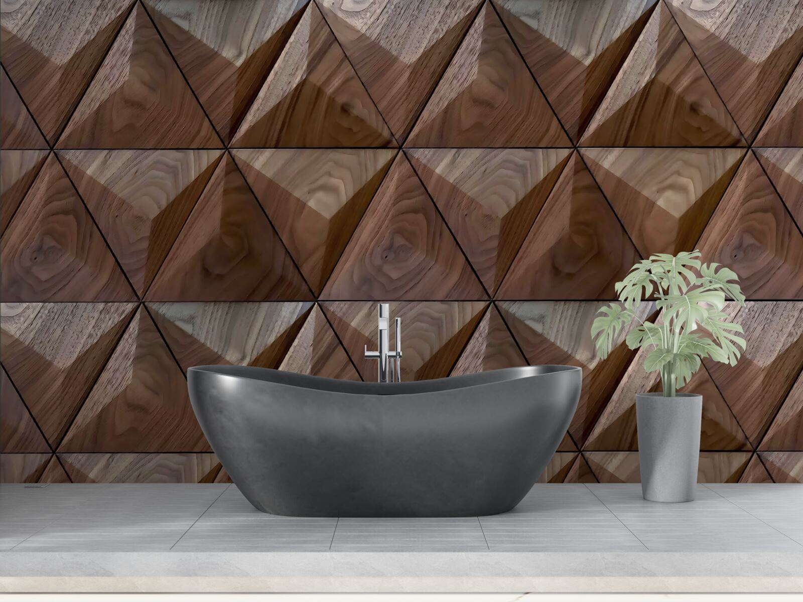 Fototapet forme triunghiulare cu textură de lemn