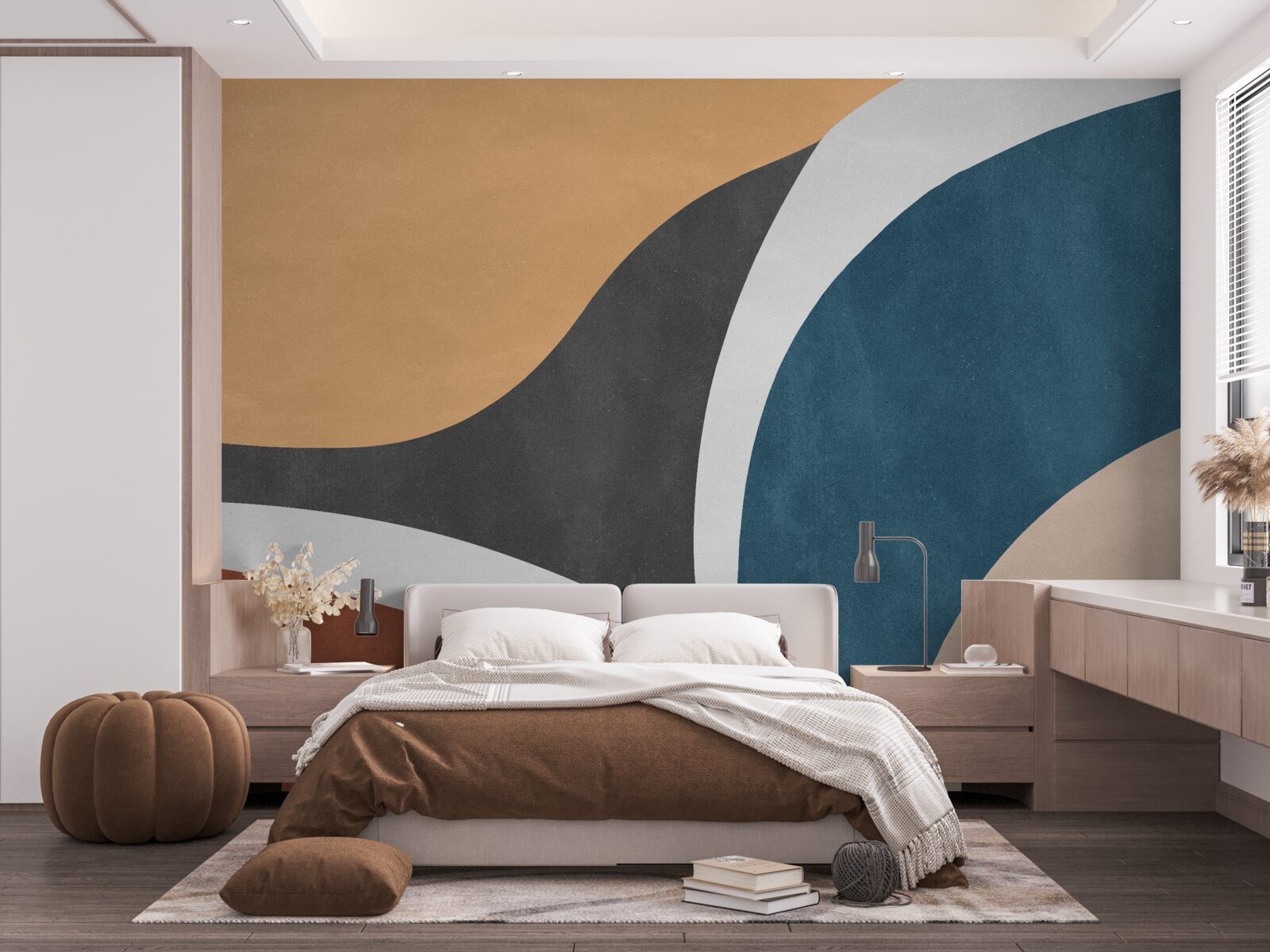 Fototapet decorațiuni abstracte netede