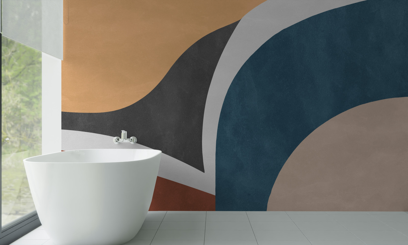 Fototapet decorațiuni abstracte netede