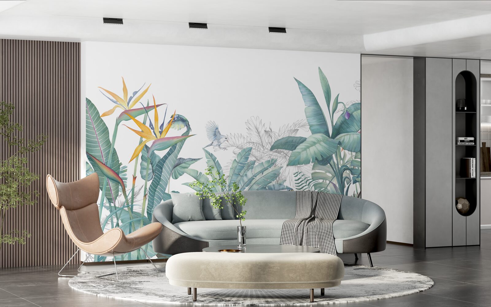 Fototapet plante tropicale verzi