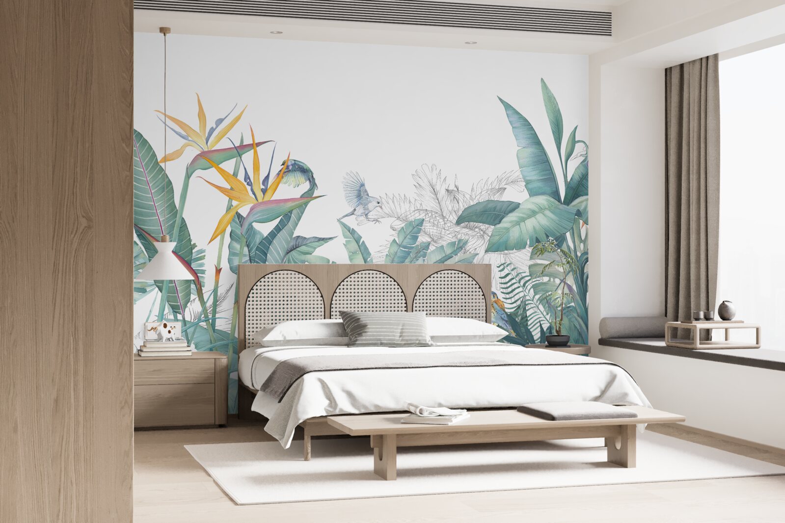 Fototapet plante tropicale verzi