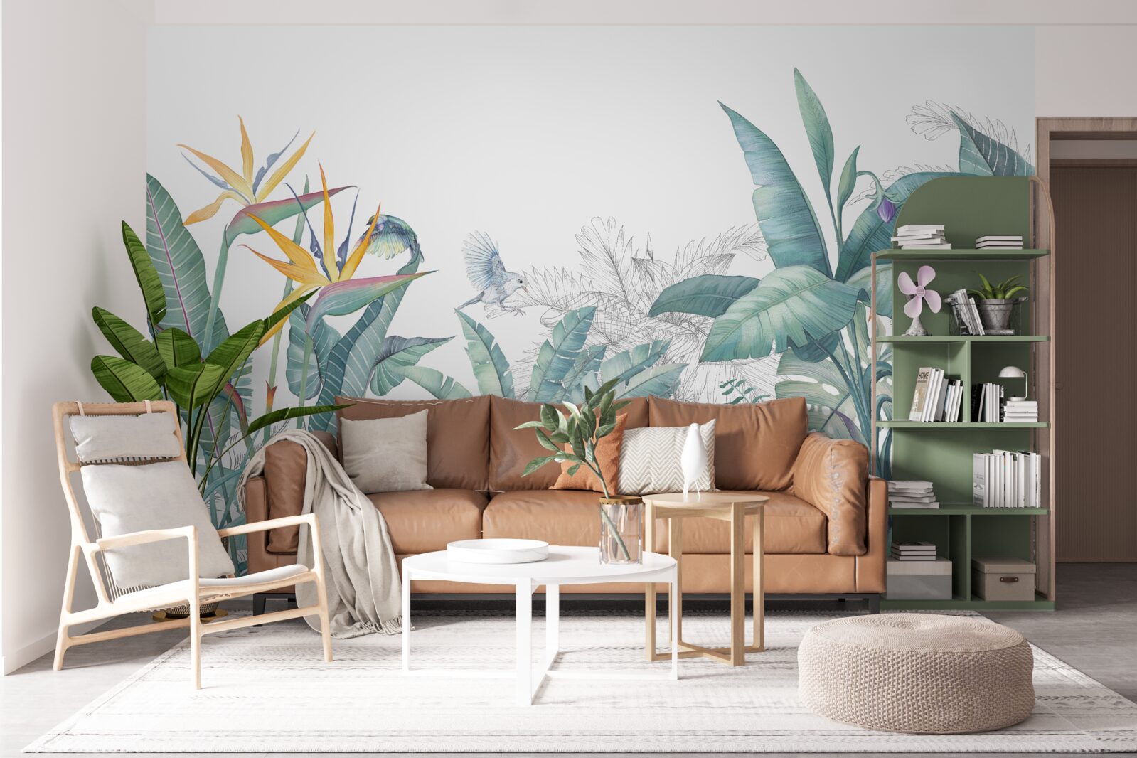 Fototapet plante tropicale verzi