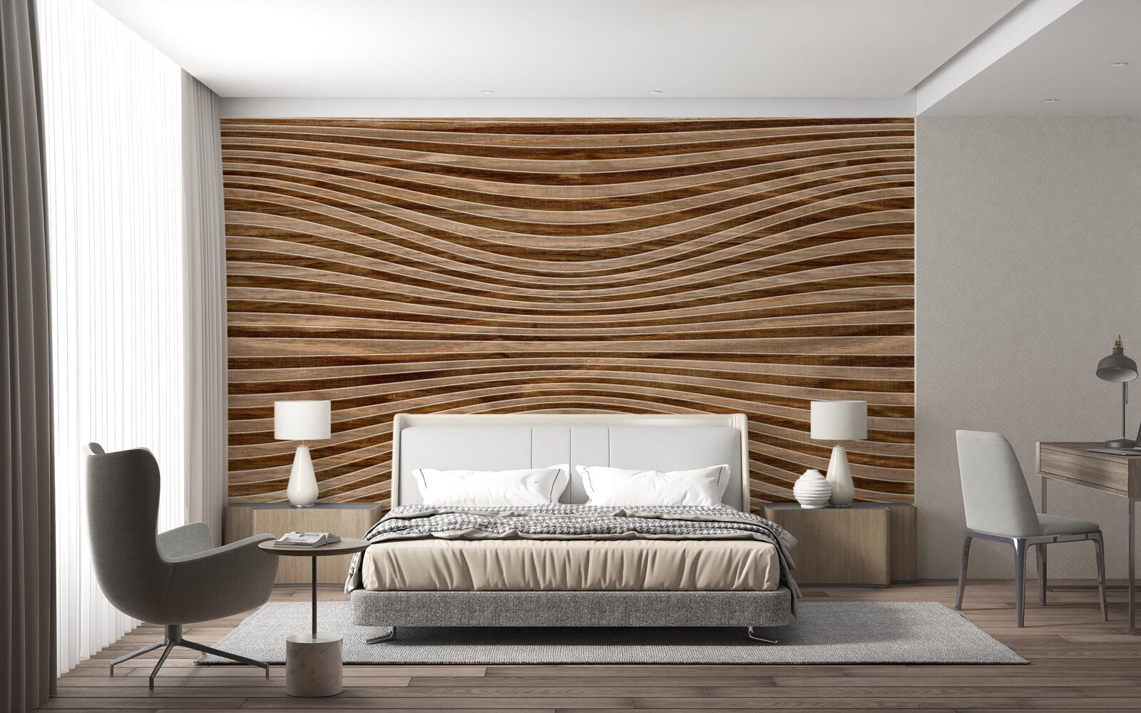 Fototapet suprafața lemnului este netedă