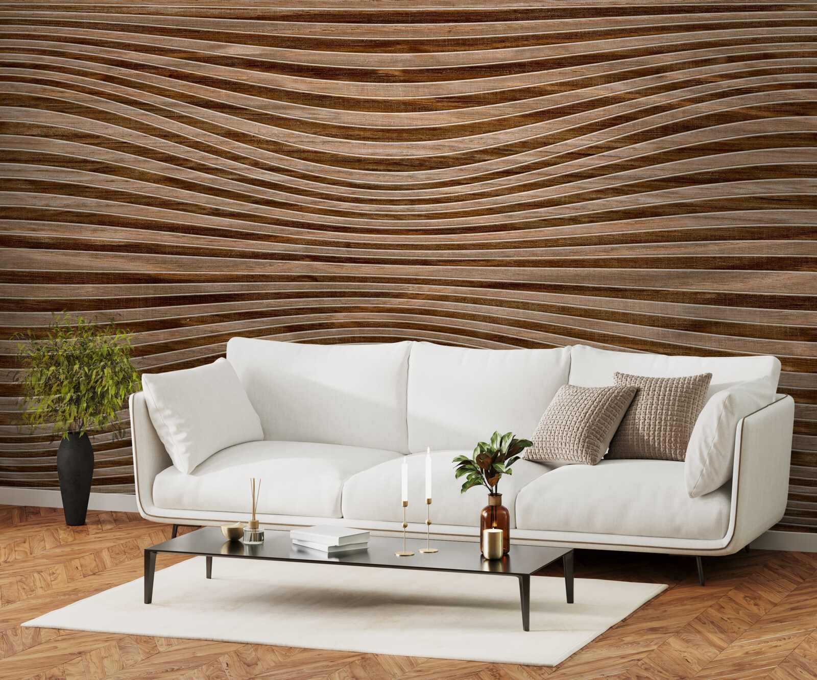 Fototapet suprafața lemnului este netedă