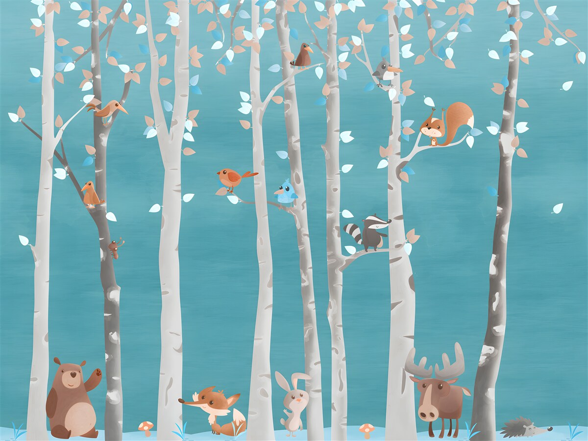 Fototapet animale și locuitori ai pădurilor