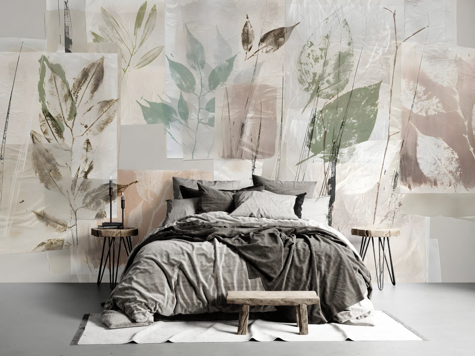 Fototapet contururi de floră exotică