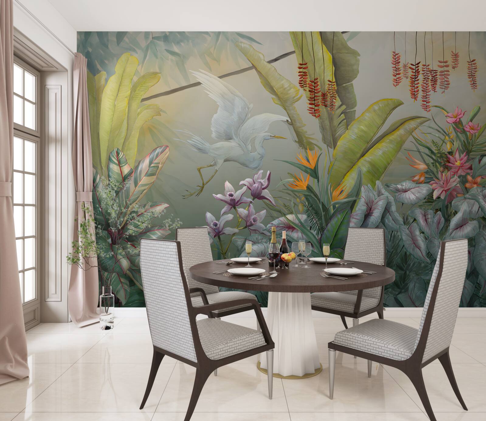 Fototapet vegetație tropicală bogată