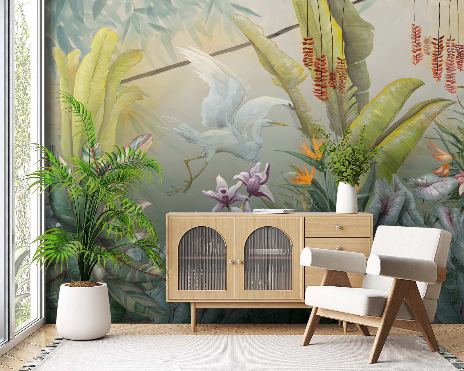 Fototapet vegetație tropicală bogată