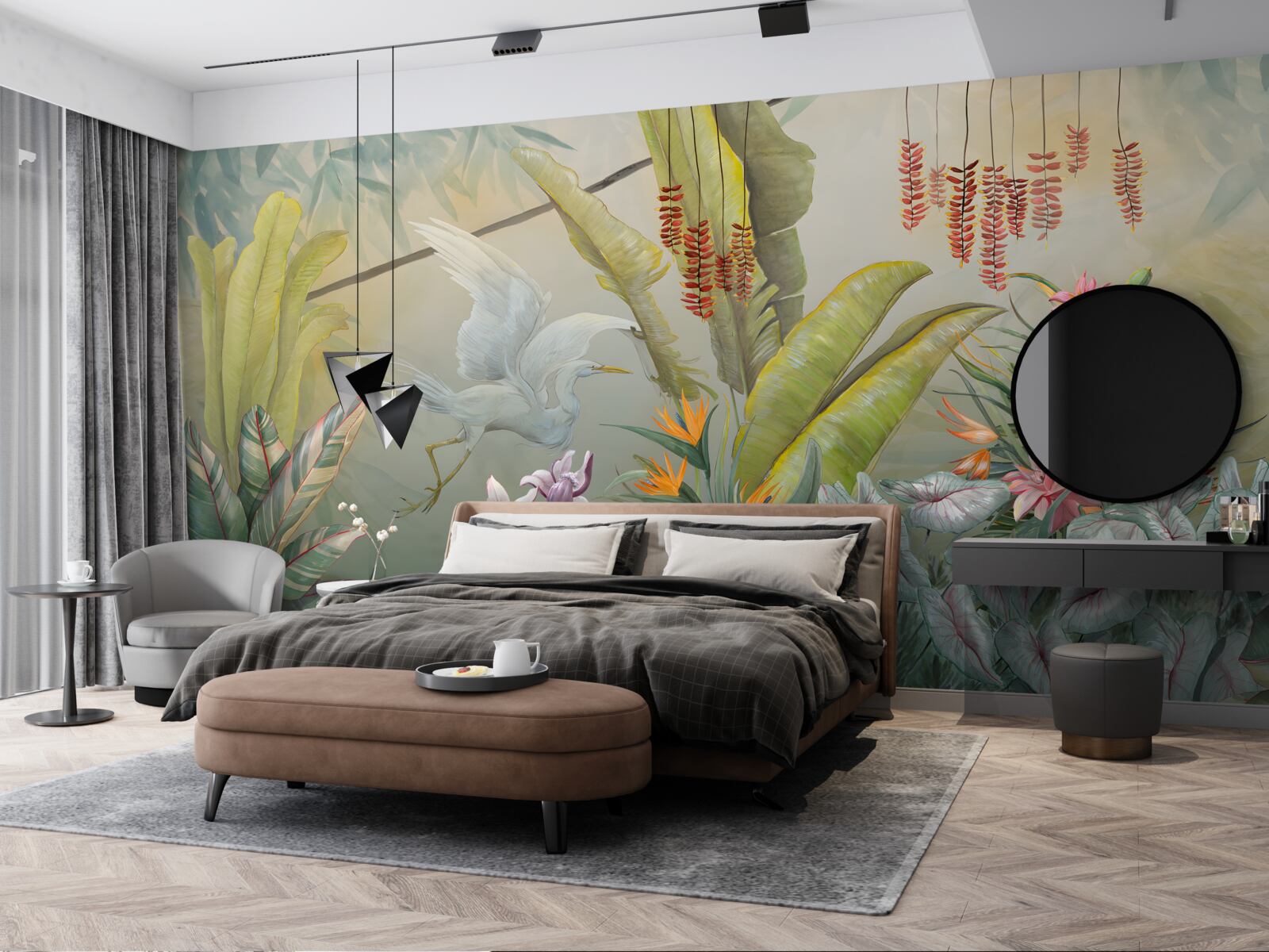 Fototapet vegetație tropicală bogată