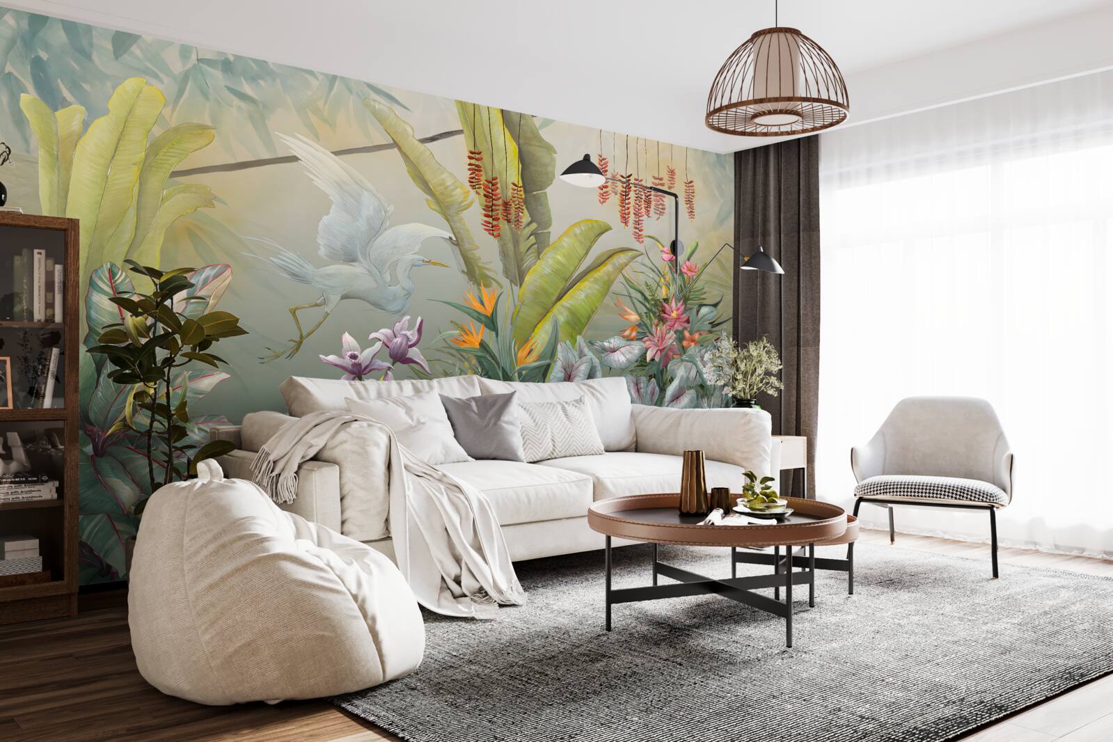 Fototapet vegetație tropicală bogată