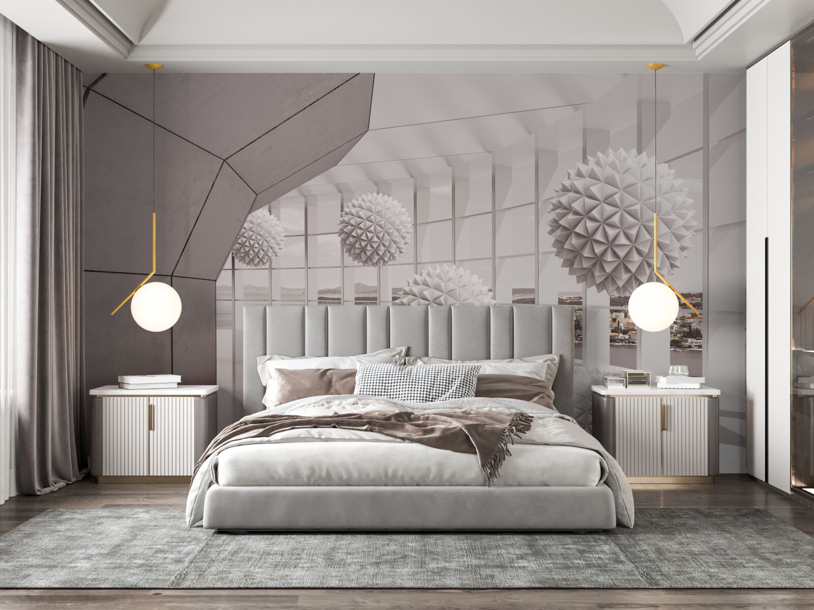 Fototapet bile ascuțite cu țepi în tunel