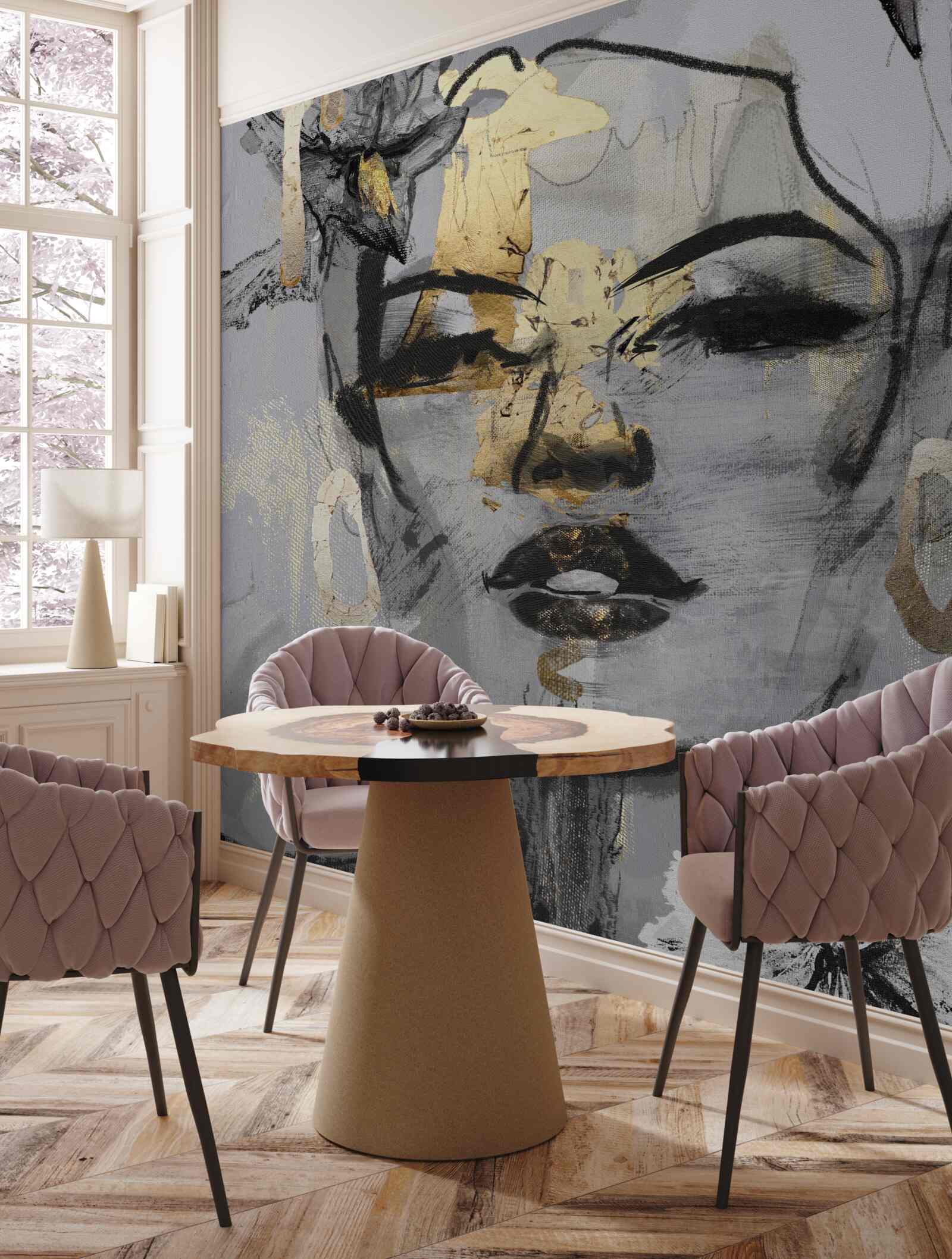 Fototapet percepția fetei este abstractă