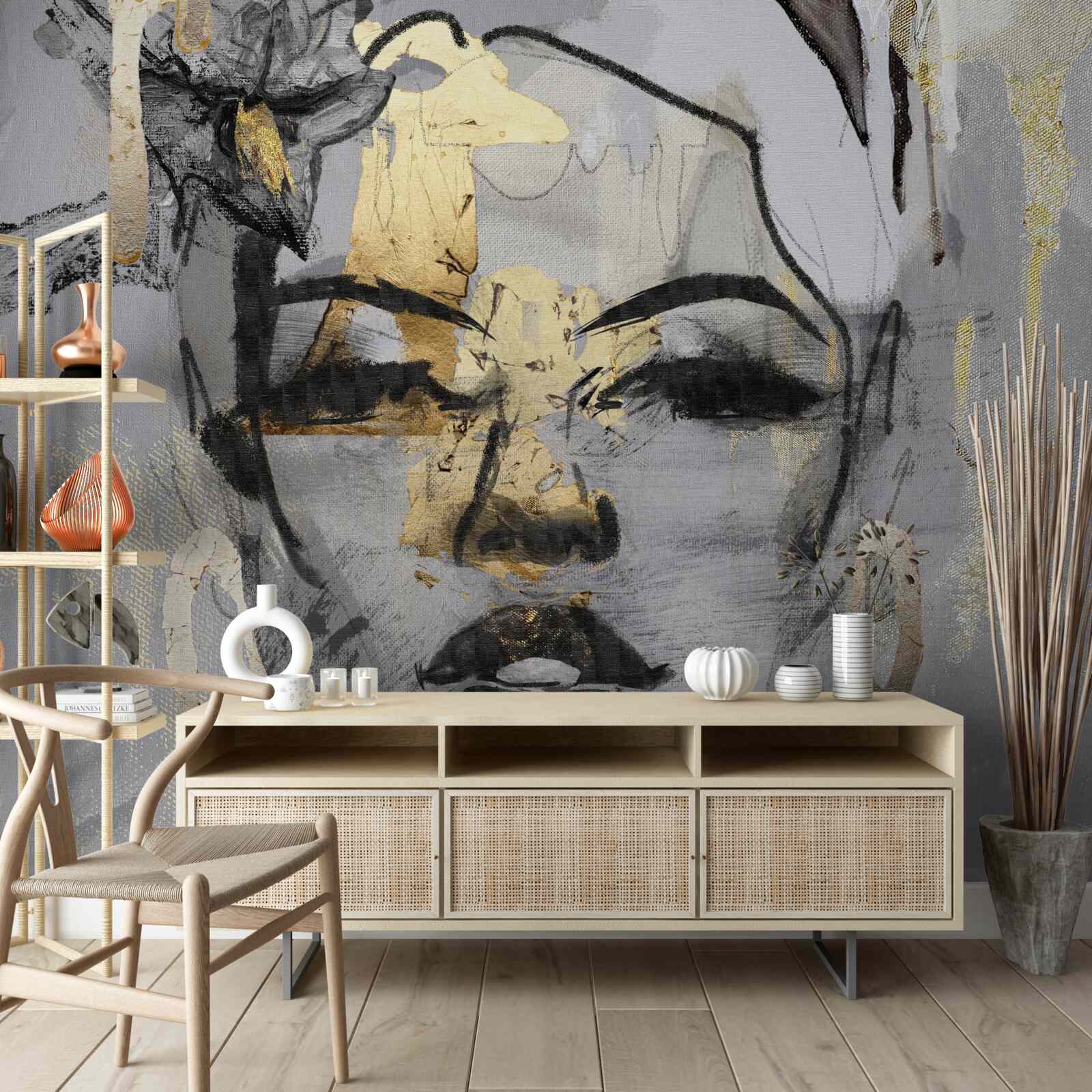 Fototapet percepția fetei este abstractă