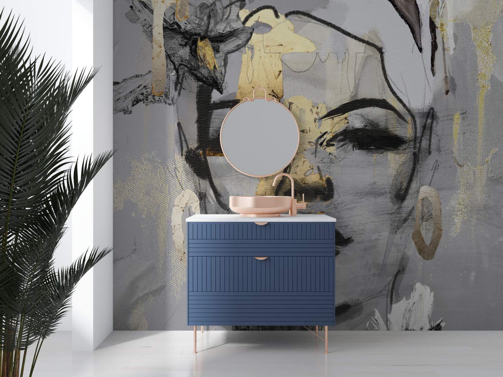 Fototapet percepția fetei este abstractă