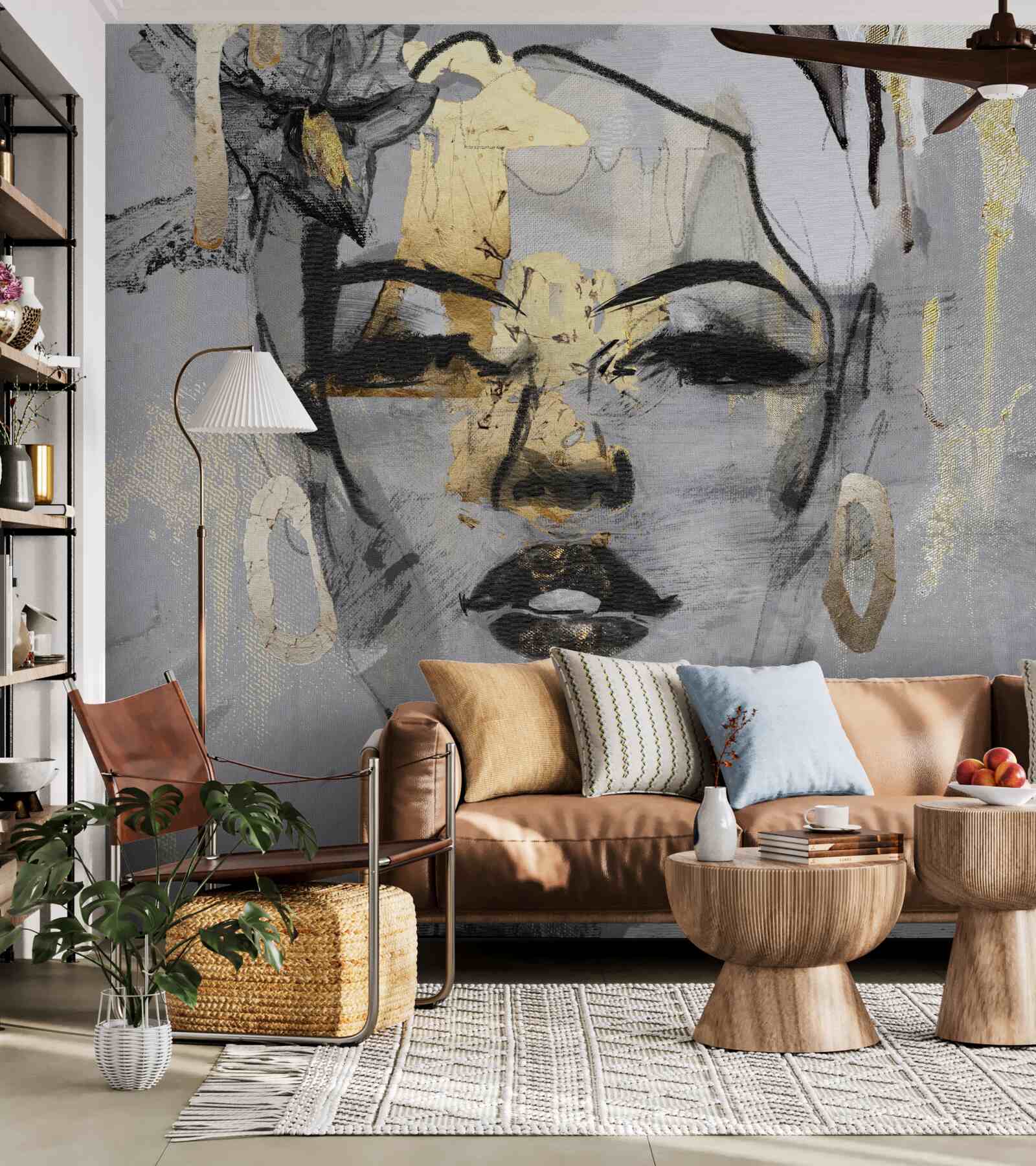 Fototapet percepția fetei este abstractă