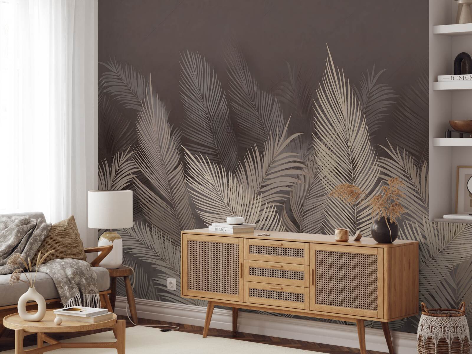 Fototapet ferigi verzi luxuriante seara