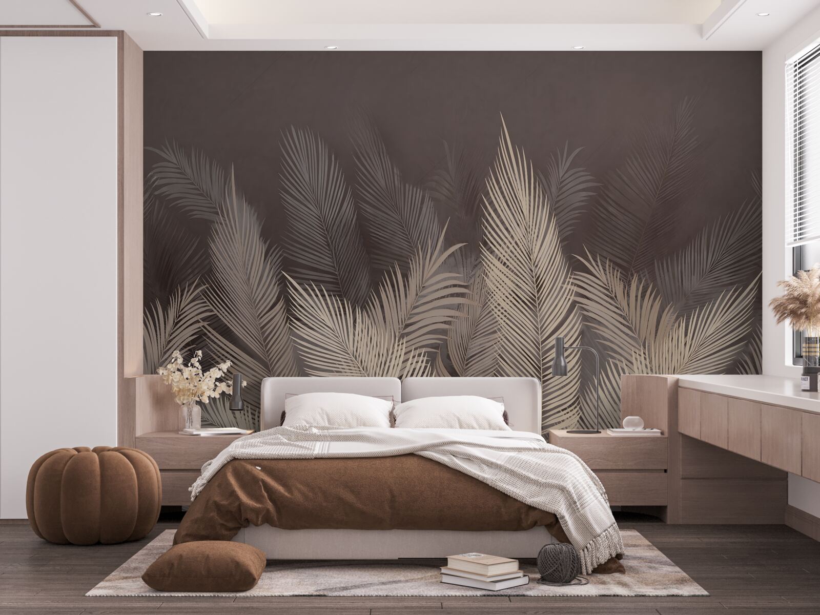 Fototapet ferigi verzi luxuriante seara