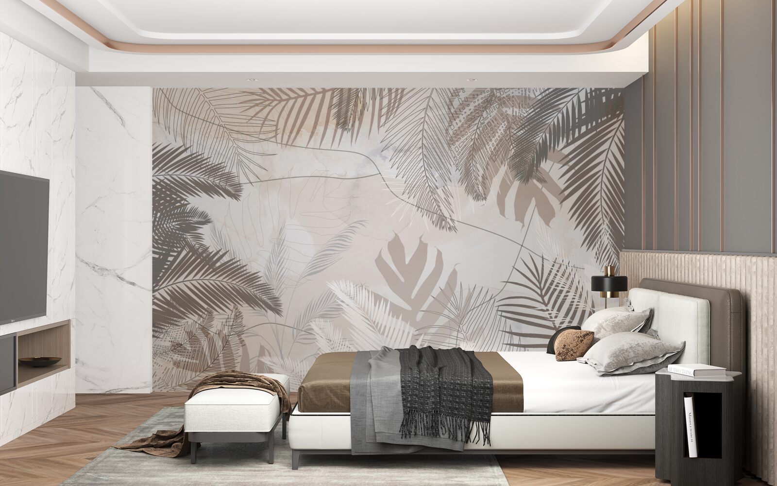 Fototapet varietatea de culori a frunzelor de toamnă