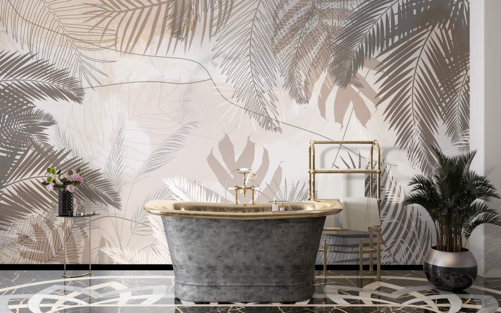 Fototapet varietatea de culori a frunzelor de toamnă