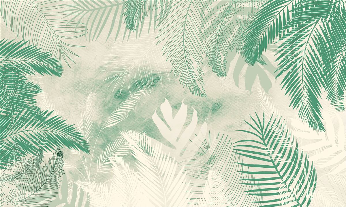 Fototapet frunzele ferigii rămân verzi pe tot parcursul anului