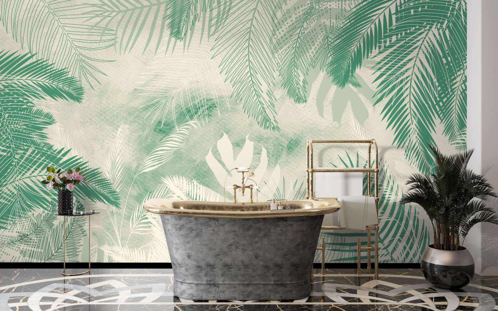 Fototapet frunzele ferigii rămân verzi pe tot parcursul anului