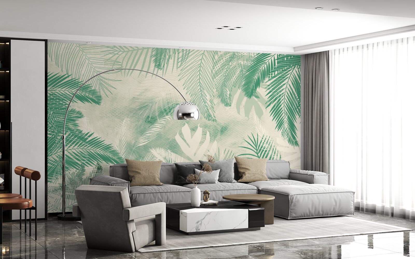 Fototapet frunzele ferigii rămân verzi pe tot parcursul anului