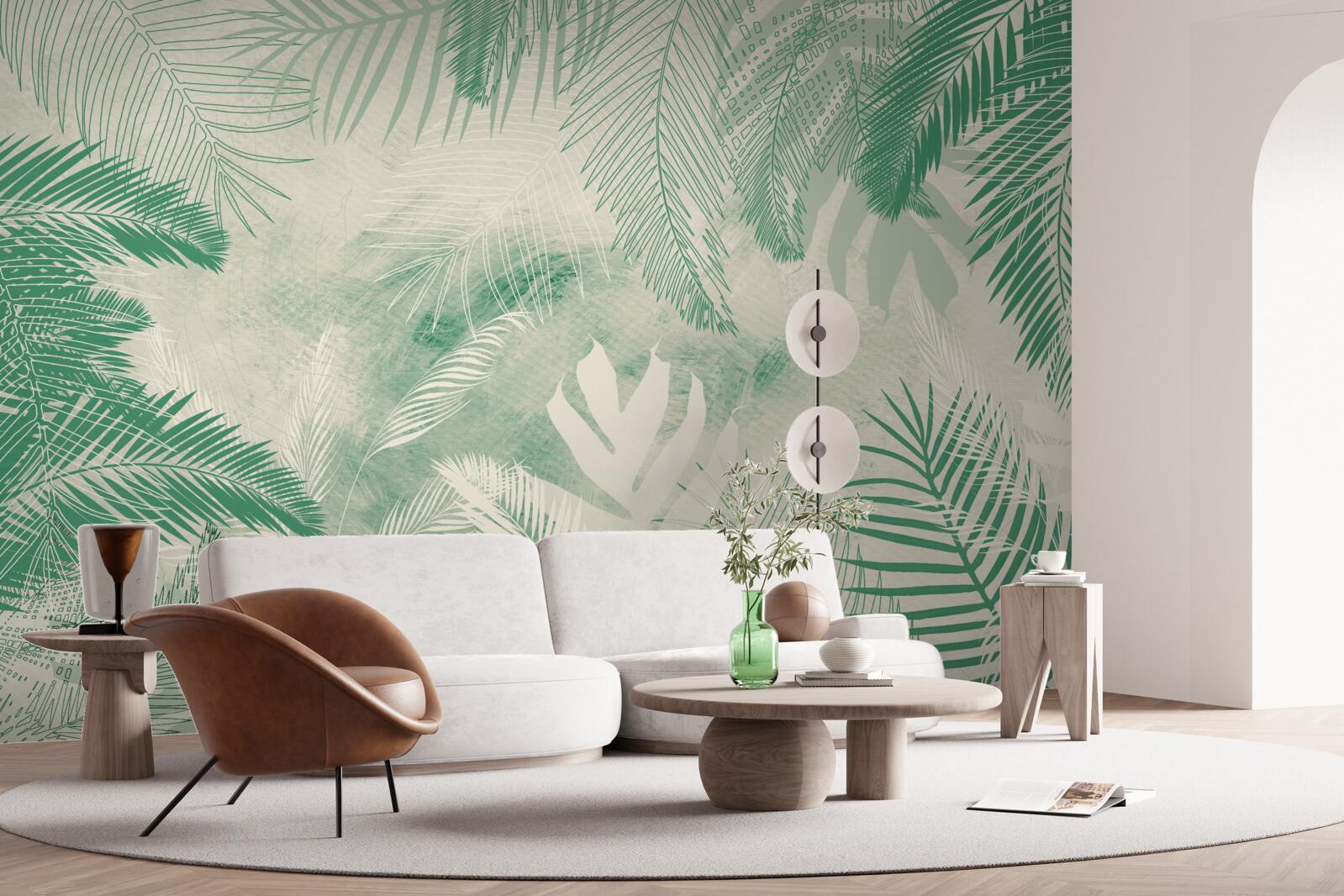 Fototapet frunzele ferigii rămân verzi pe tot parcursul anului