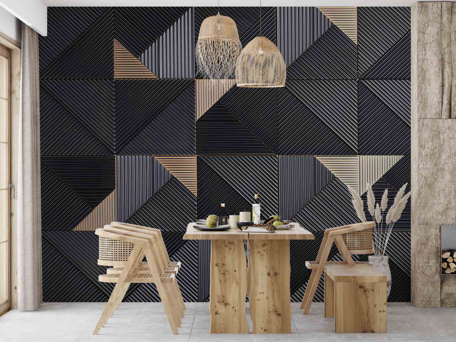 Fototapet abstracții geometrice netede