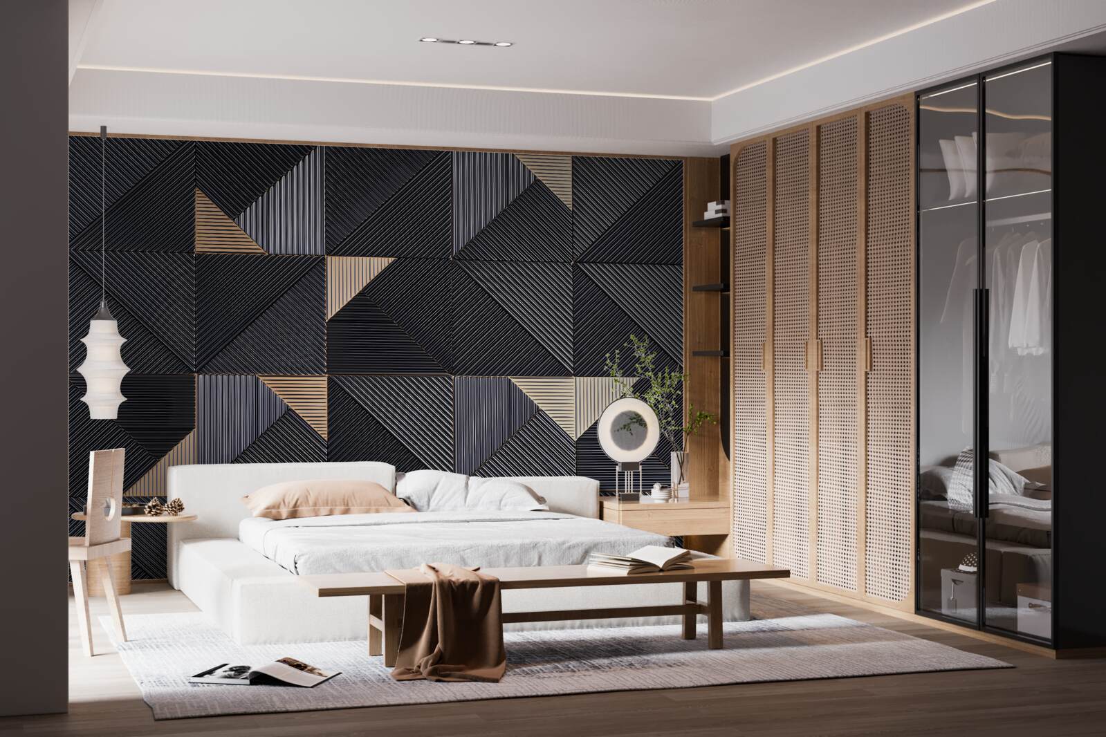 Fototapet abstracții geometrice netede