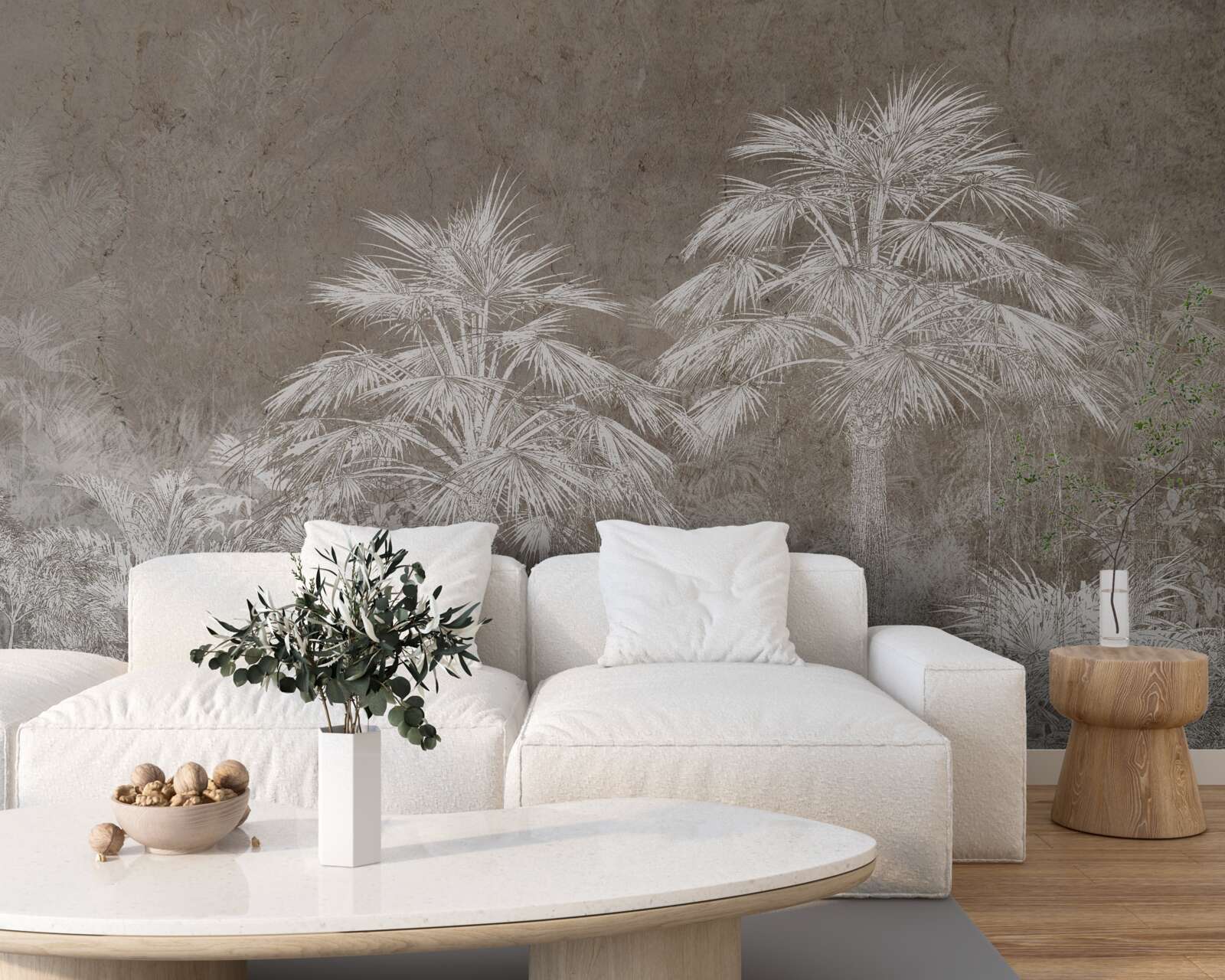 Fototapet vegetație tropicală densă pe timp de noapte