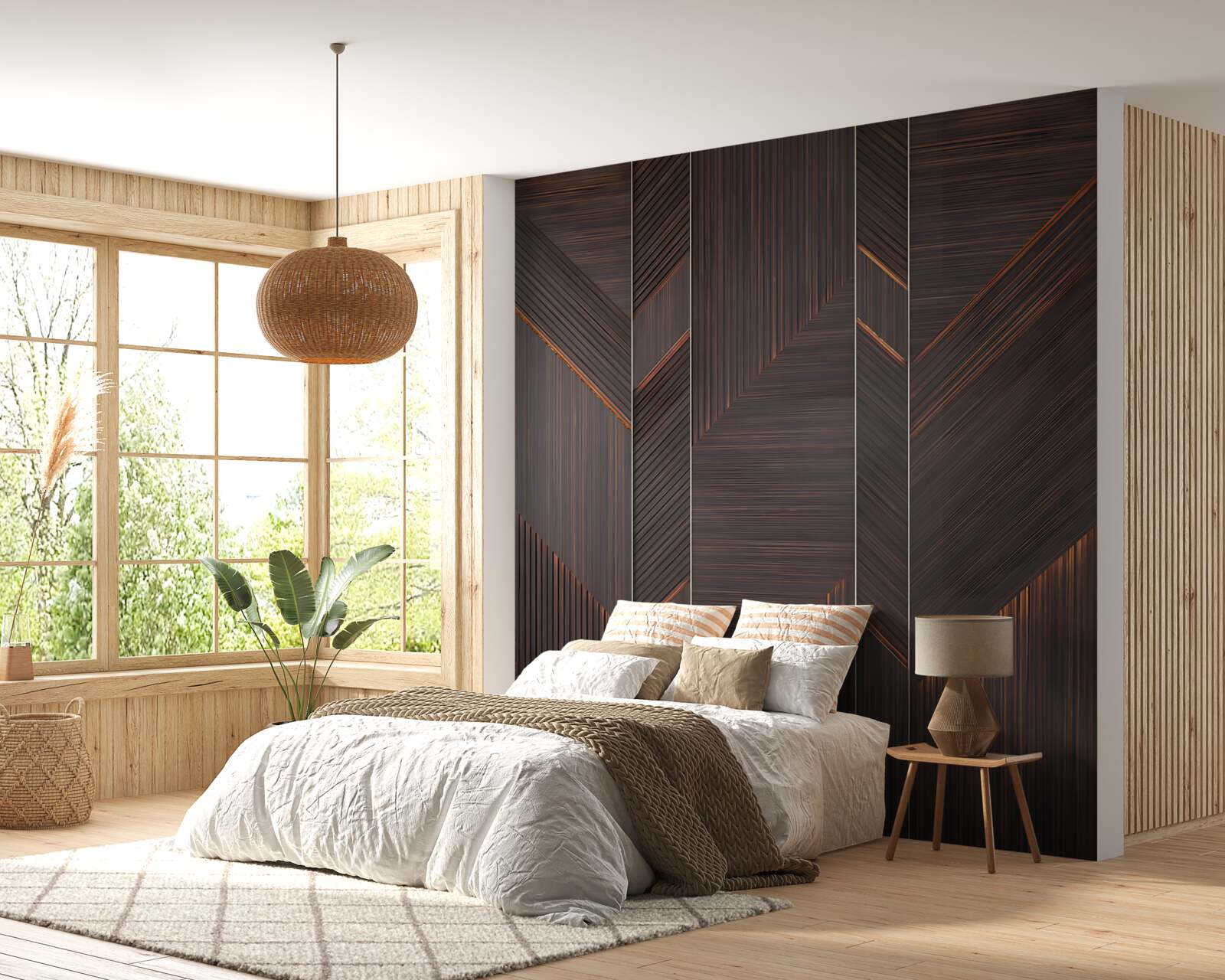 Fototapet scândură de parchet întunecată lustruită