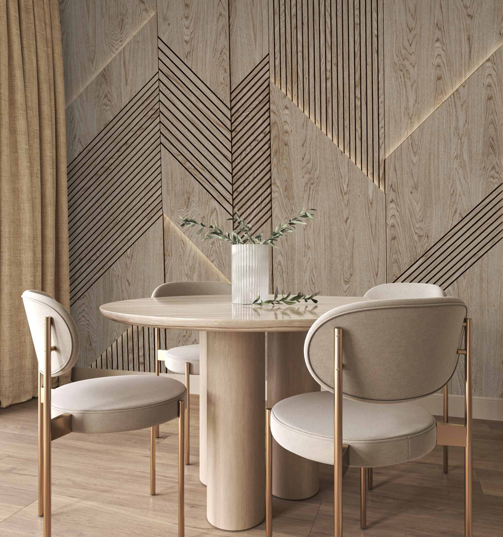 Fototapet textura lemnului fațetat