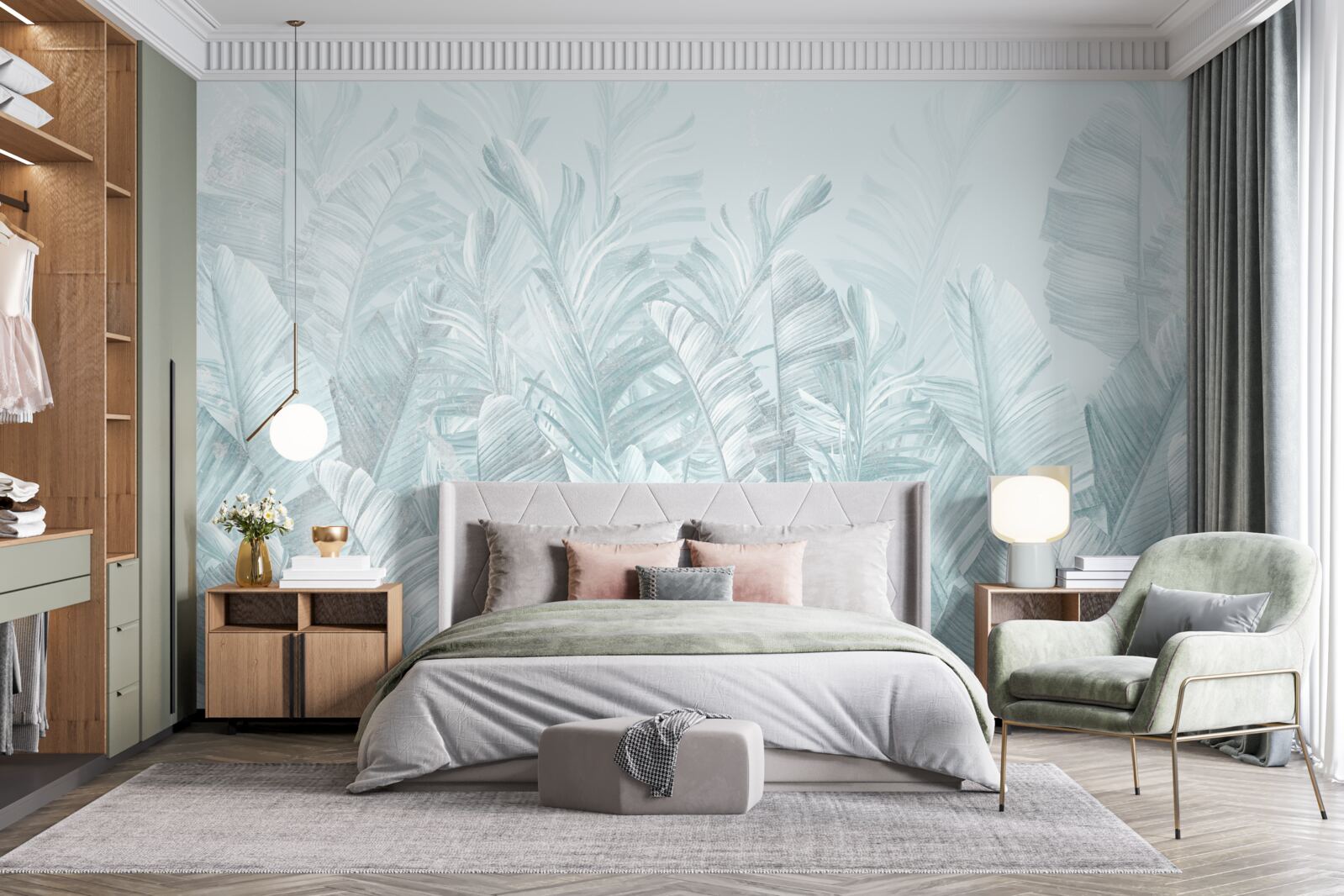 Fototapet ploile abundente irigă plantele