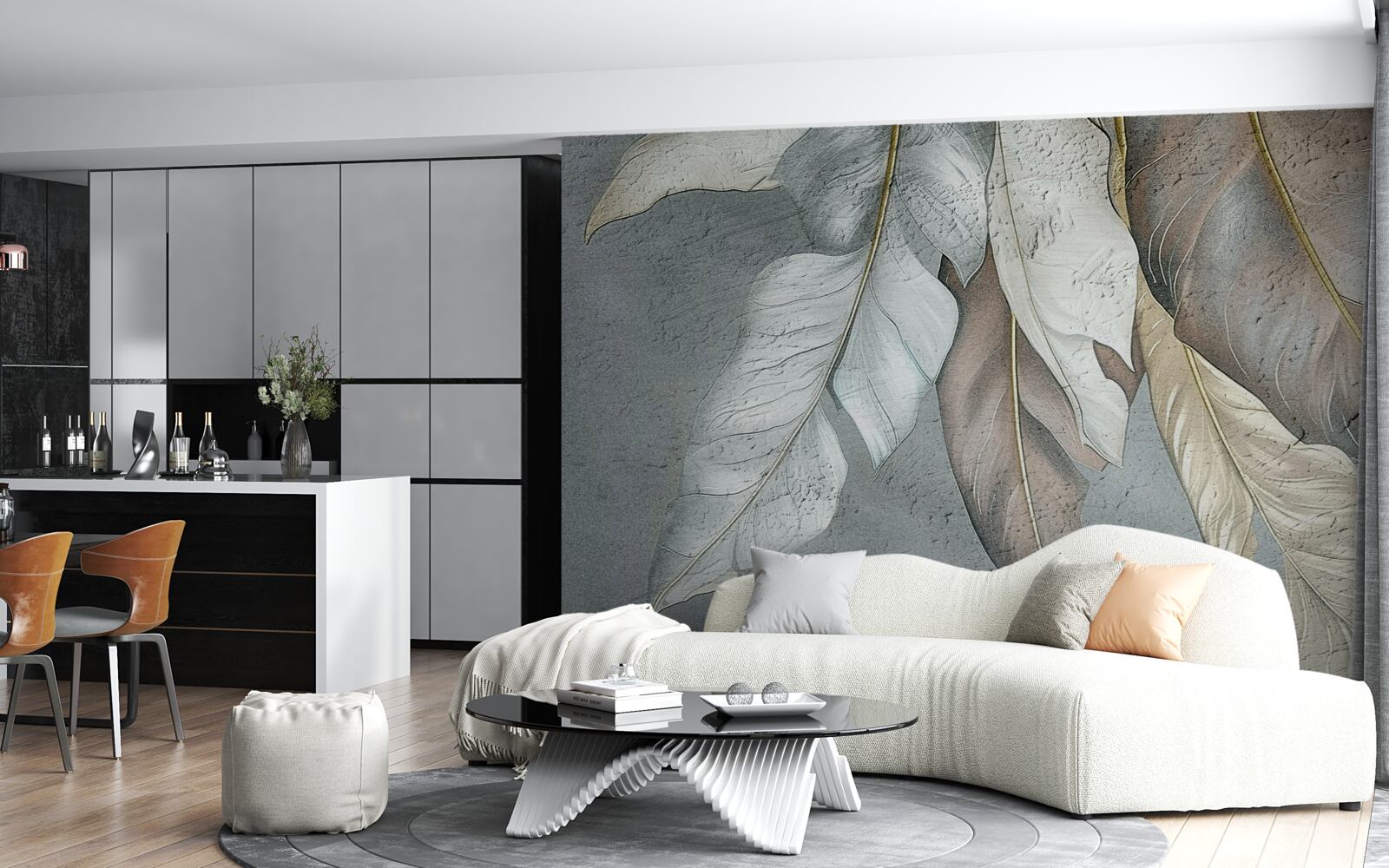 Fototapet frunze de ferigă întinse