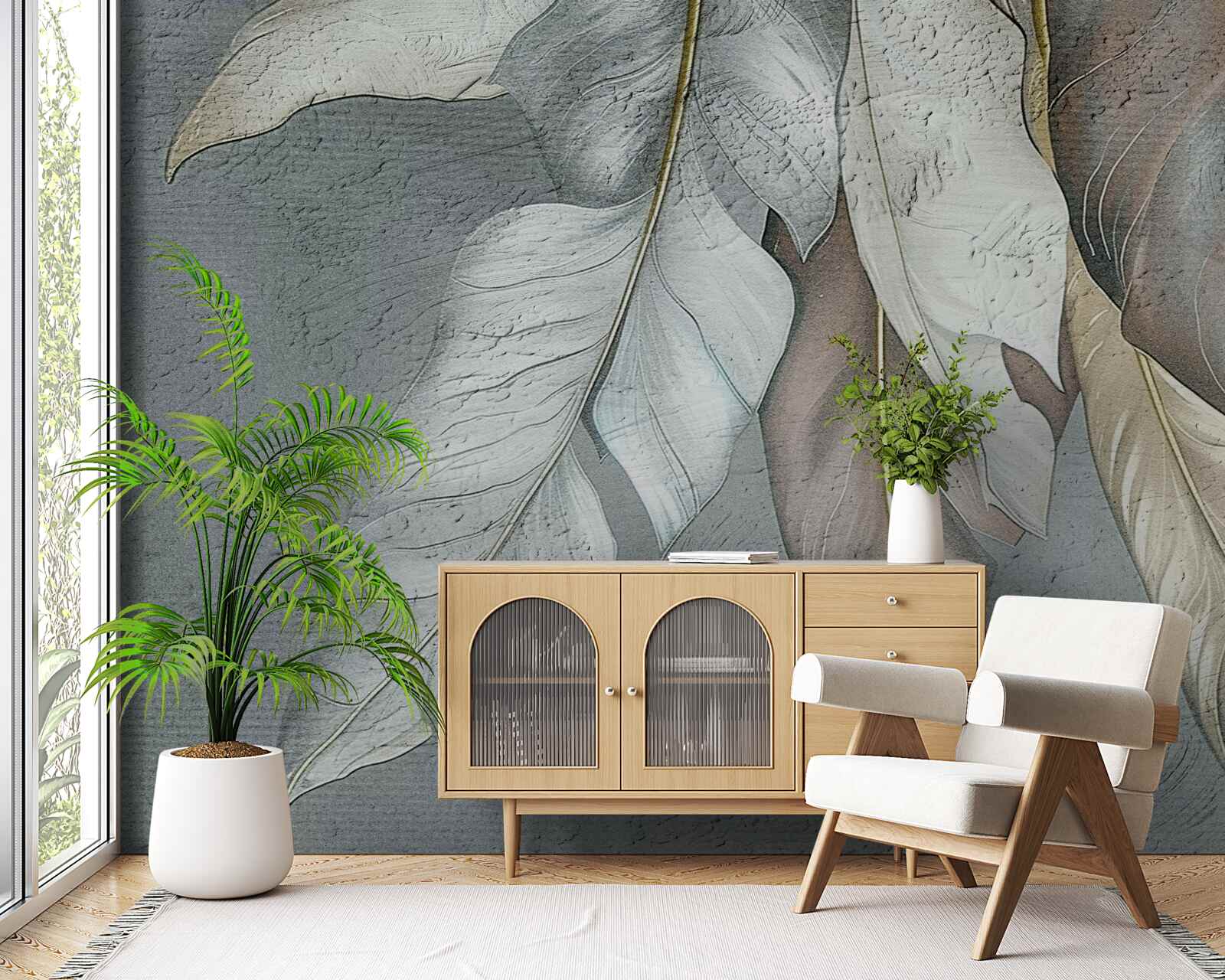 Fototapet frunze de ferigă întinse