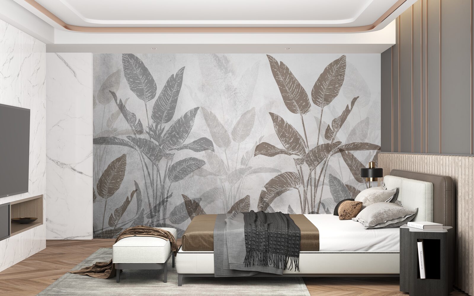 Fototapet plante înalte și masive