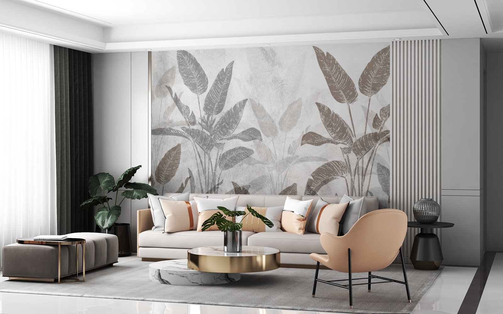 Fototapet plante înalte și masive