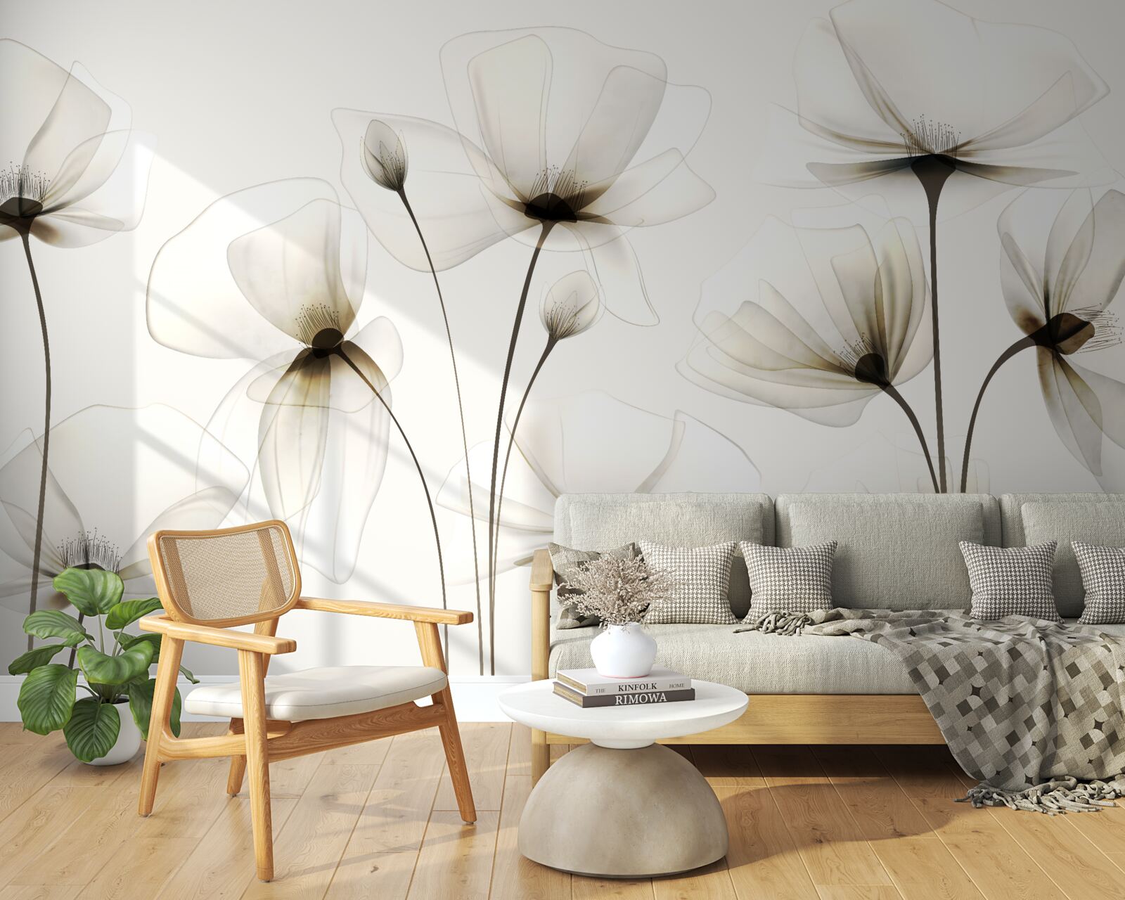 Fototapet mac grațios, translucid