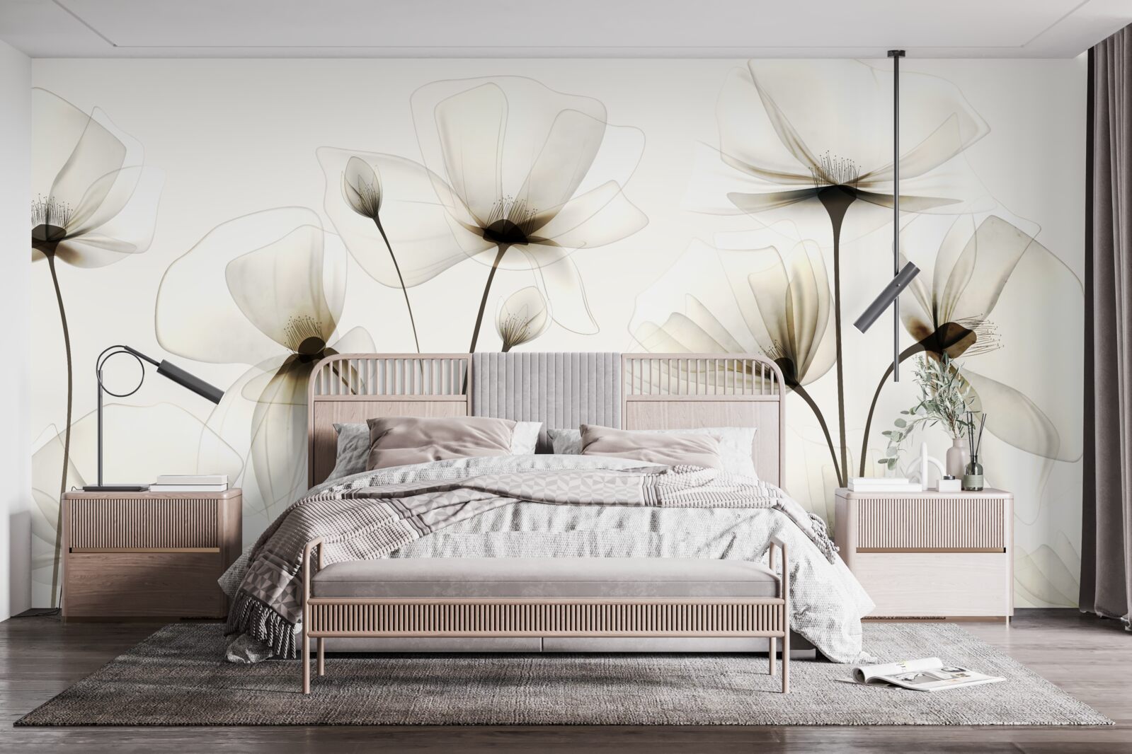 Fototapet mac grațios, translucid