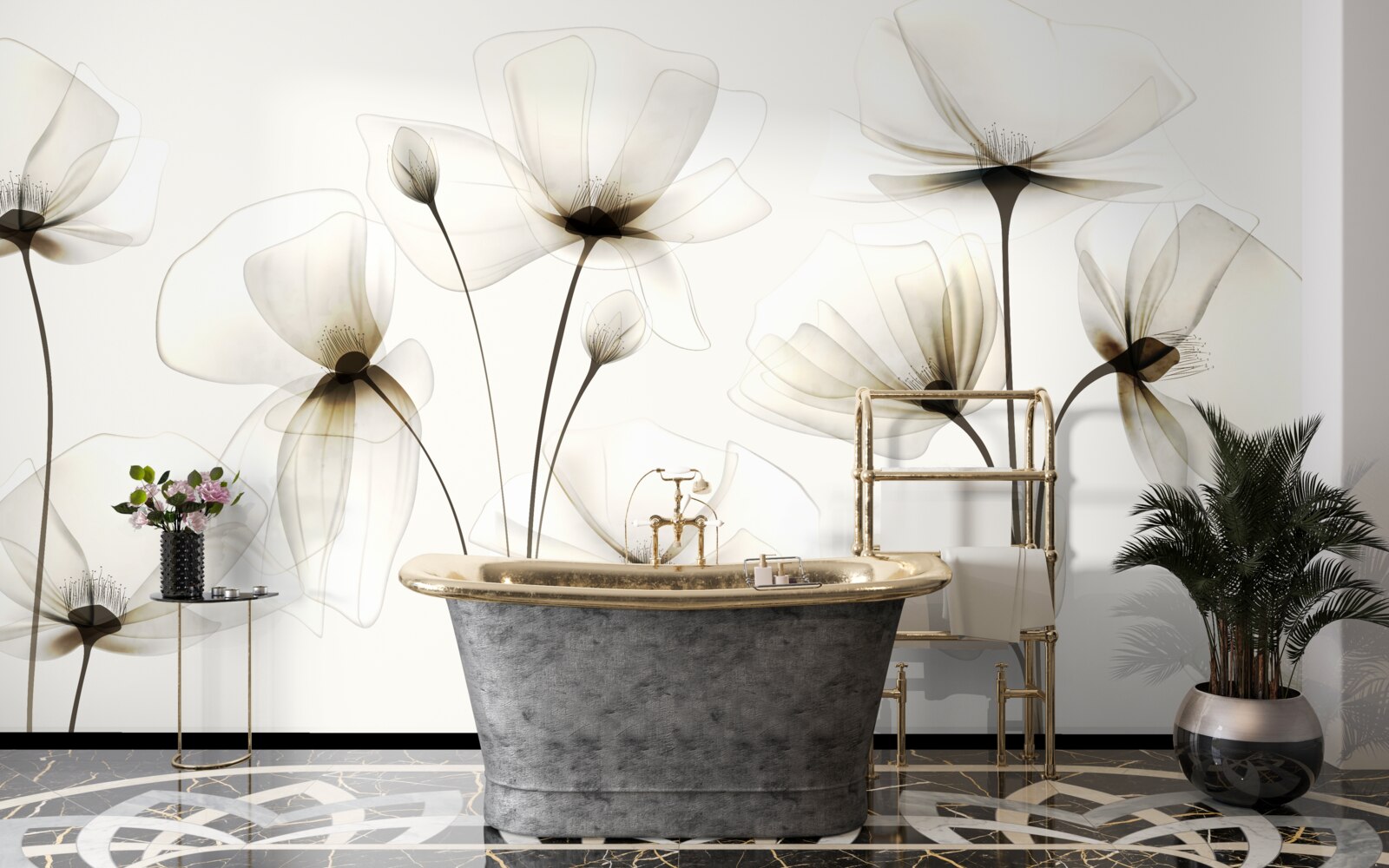 Fototapet mac grațios, translucid