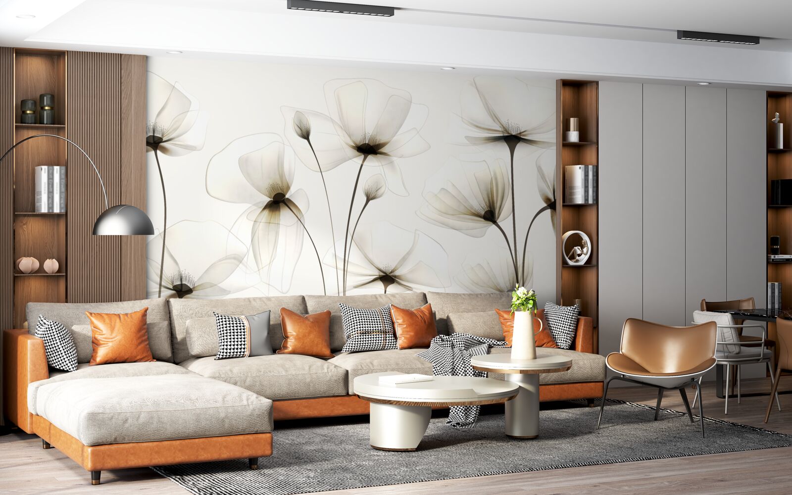 Fototapet mac grațios, translucid