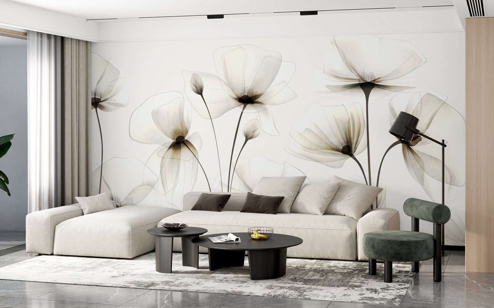 Fototapet mac grațios, translucid